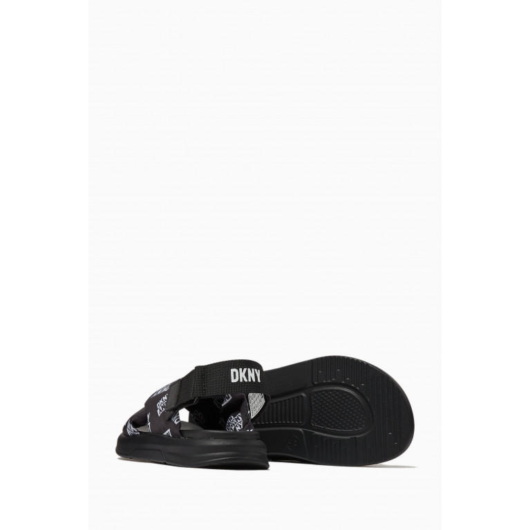 DKNY - Logo-print Padded Sandals