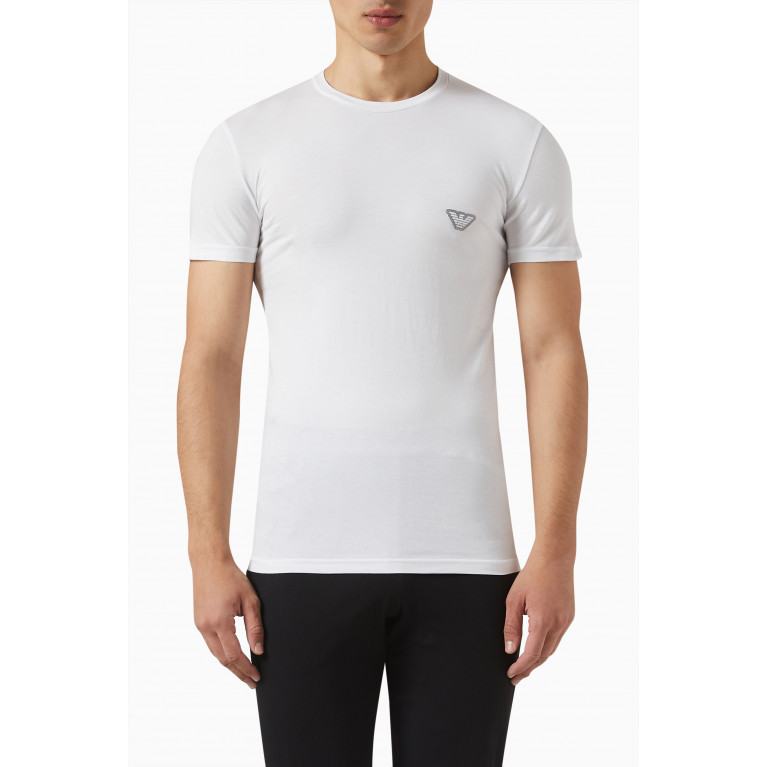 Emporio Armani - N45 Loungewear T-shirt in Cotton Jersey White