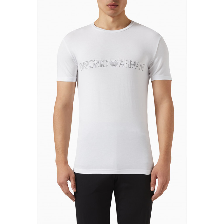 Emporio Armani - N45 Loungewear T-shirt in Cotton Jersey White
