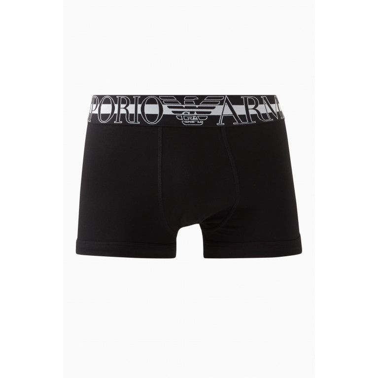 Emporio Armani - T37 Boxers in Cotton Jersey Black