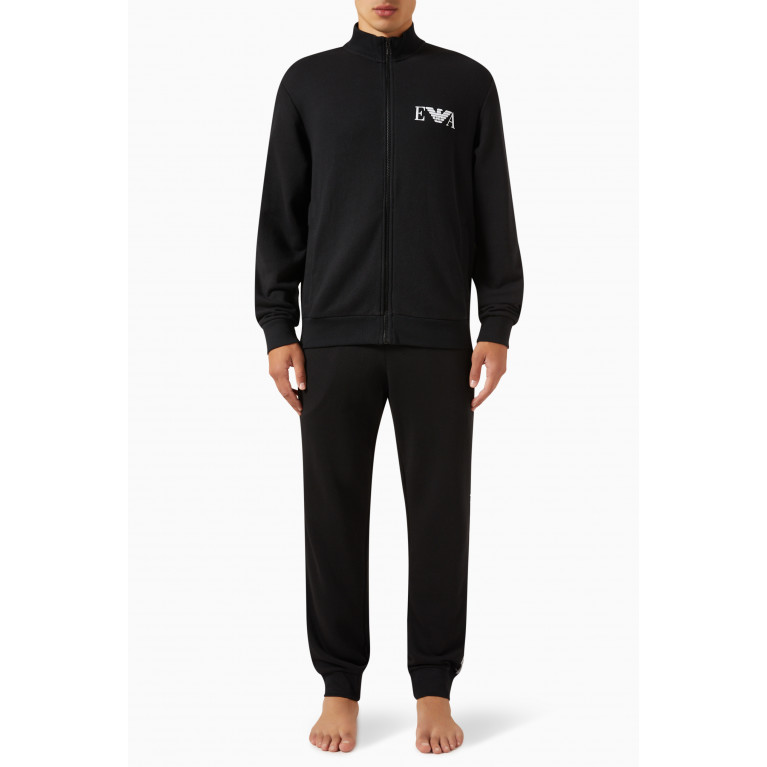 Emporio Armani - T47 Lounge Logo Tracksuit in Cotton Blend