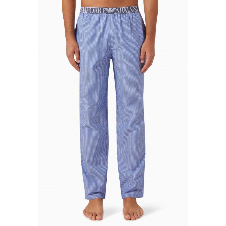 Emporio Armani - Pyjama Pants in Cotton Blue
