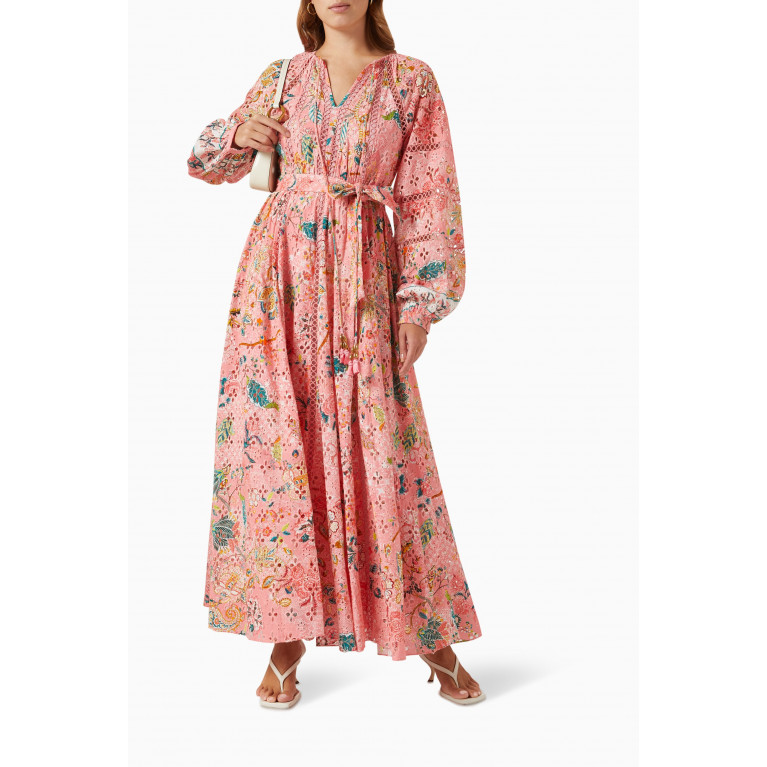 Hemant & Nandita - Floral Embroidered Maxi Dress