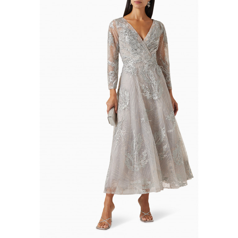 Mac Duggal - Embellished Wrap Dress