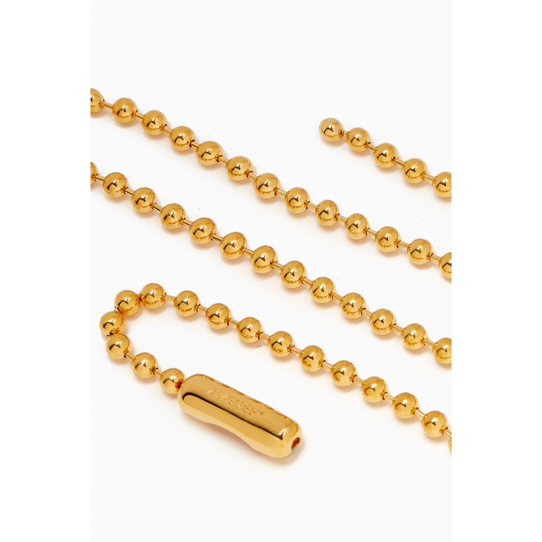 Ambush - Ball Chain Necklace in Sterling Silver Gold