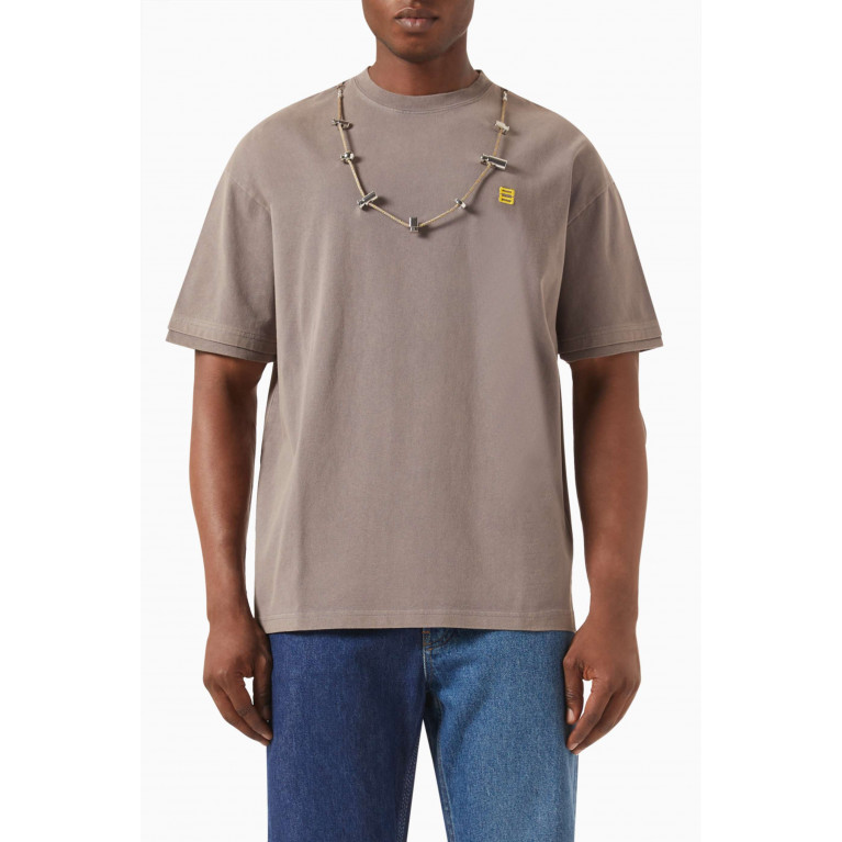 Ambush - Stoppers T-shirt in Cotton Jersey Grey