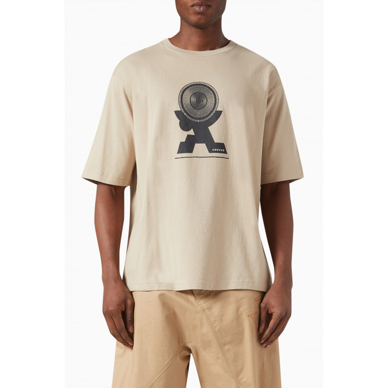 Ambush - Sound Graphic T-shirt in Cotton Jersey Yellow