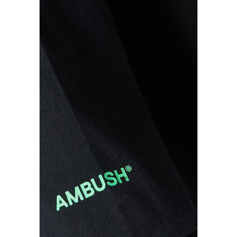 Ambush - Mix Long Sleeve T-shirt in Cotton Jersey Black