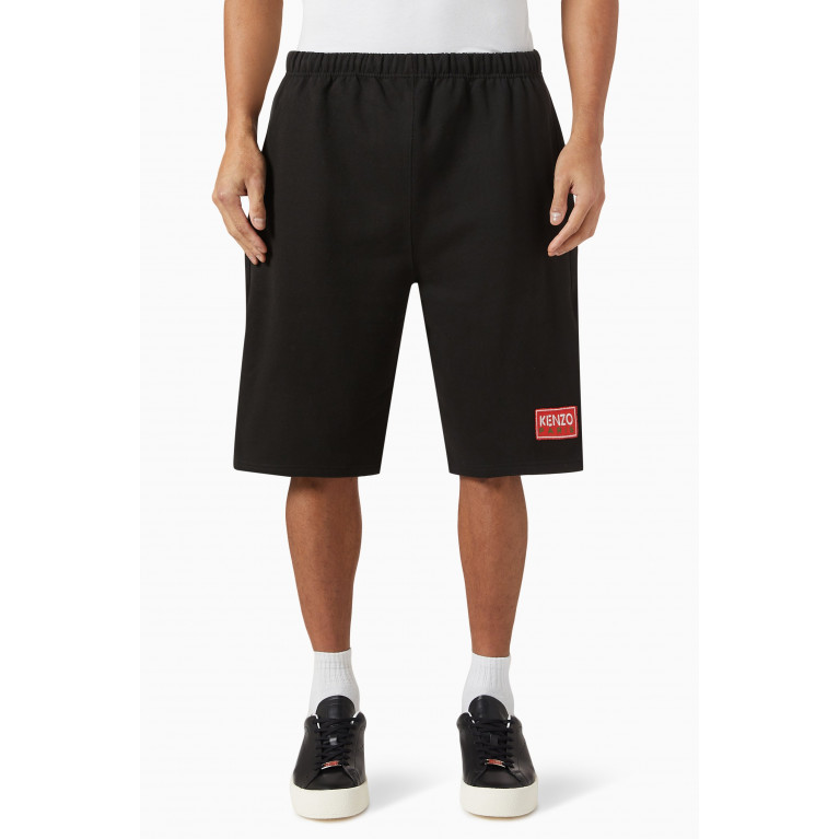 Kenzo - Logo Patch Bermuda Shorts in Cotton