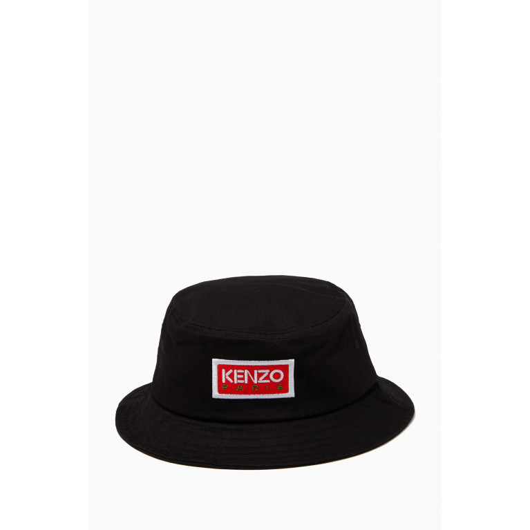 Kenzo - Logo Bucket Hat in Cotton
