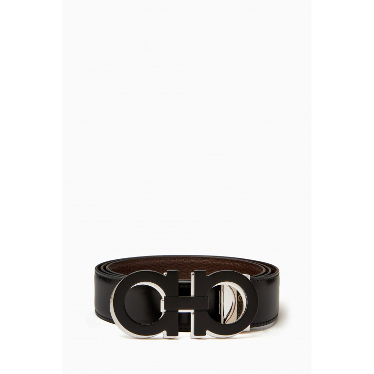 Ferragamo - Reversible Gancini Belt in Leather