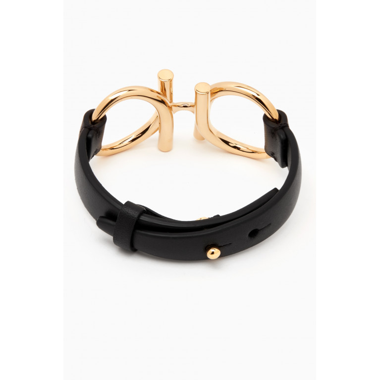 Ferragamo - Gancini Double-strand Bracelet in Leather