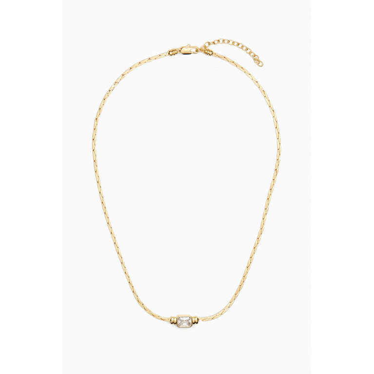 Luv Aj - Camille Chain Necklace in Gold-plated Brass