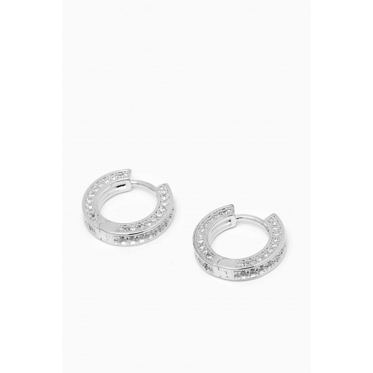 Luv Aj - Mini Coco Hoops in Silver-plated Brass