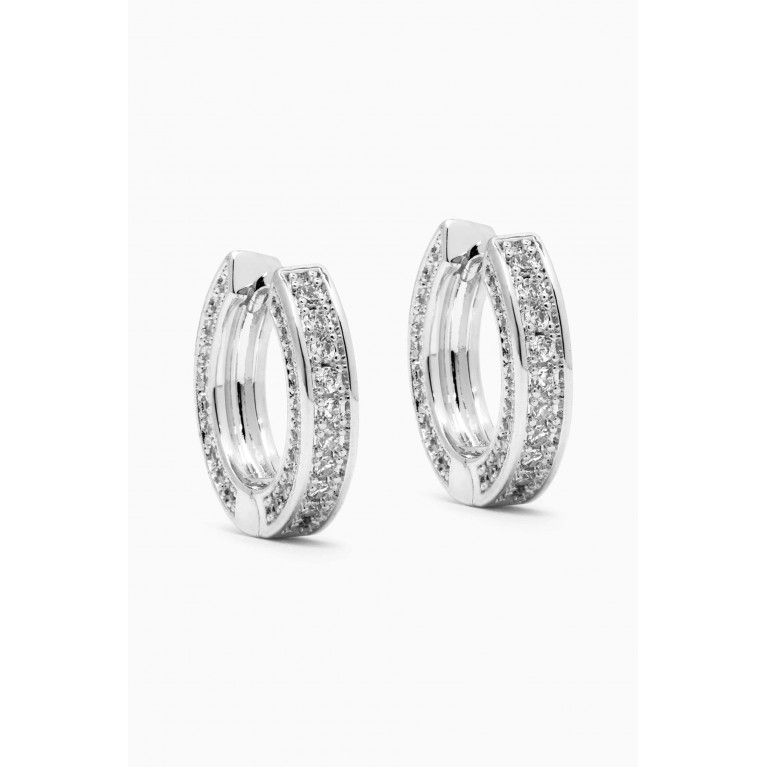 Luv Aj - Mini Coco Hoops in Silver-plated Brass