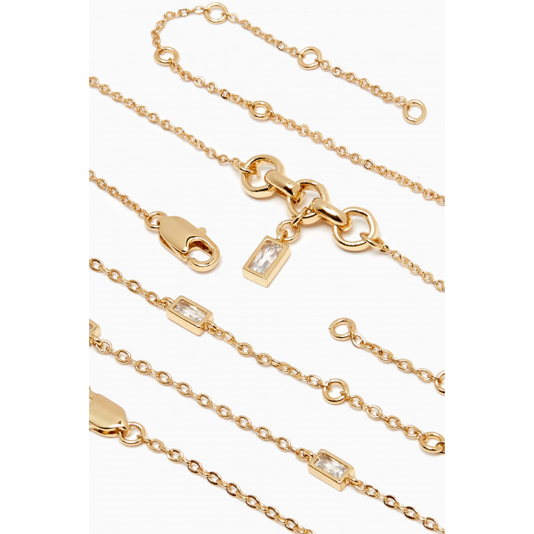 Luv Aj - Sunrise on South Beach Anklet Set in Gold-plated Brass