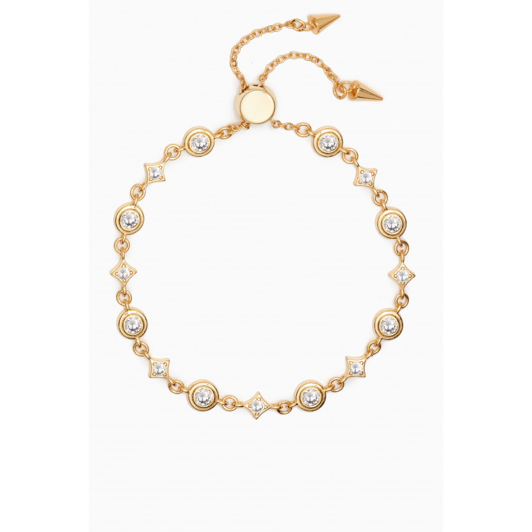 Luv Aj - Mini Pyramid Bracelet in Gold-plated Brass