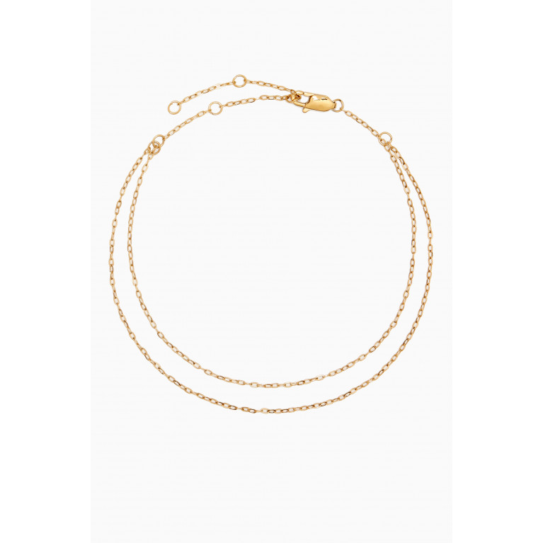 Luv Aj - Take Me To The Bungalows Anklet in Gold-plated Brass