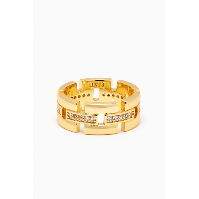Luv Aj - Rossi Cigar Ring in Gold-plated Brass