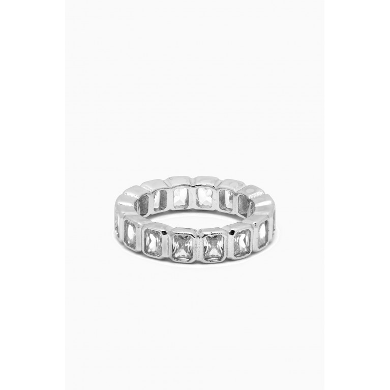 Luv Aj - Ballier Ring in Silver-plated Brass