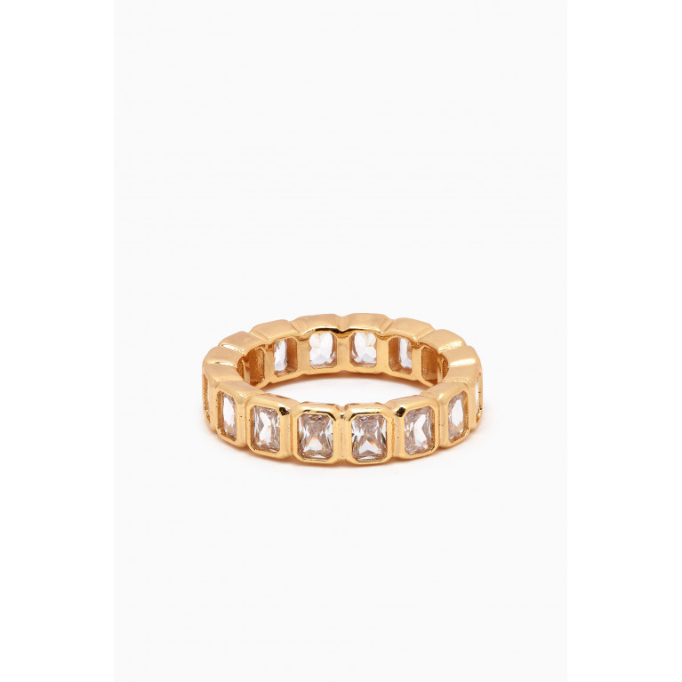Luv Aj - Ballier Ring in Gold-plated Brass