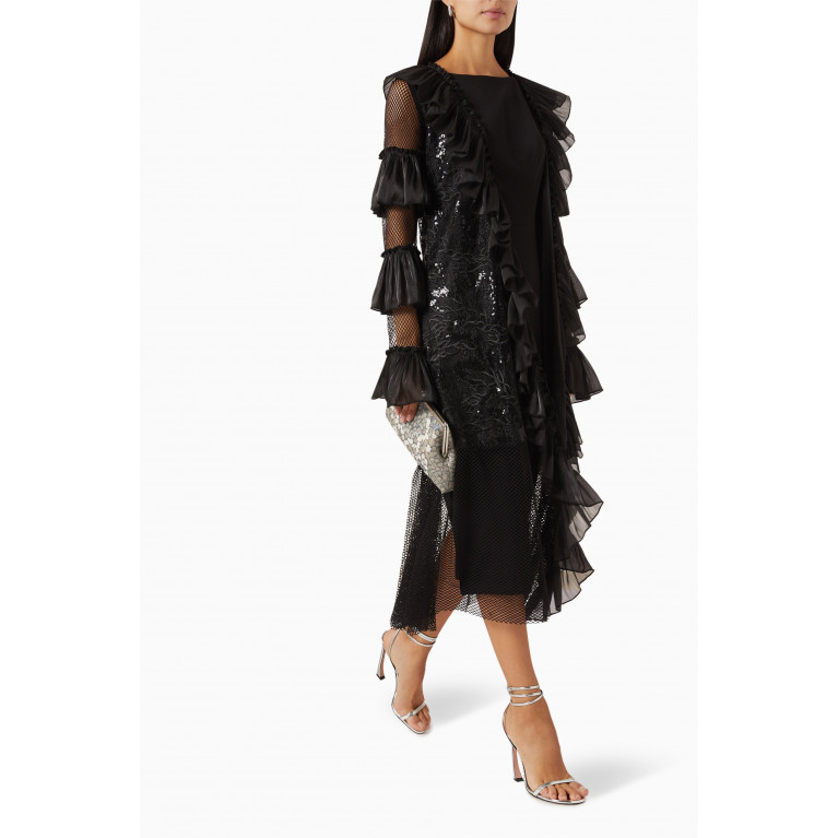 NASS - Sequin-embellished Midi Dress