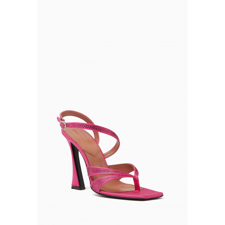 D'Accori - Raya 100 Sandals in Satin Pink