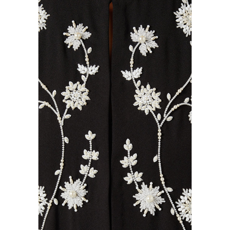 Merras - Floral Embroidered Abaya