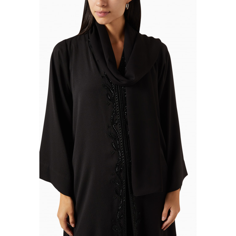 Merras - Tonal-embellished Abaya