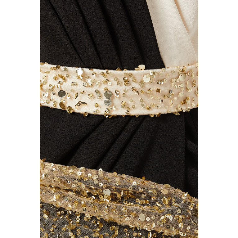 Rhea Costa - Embellished One-shoulder Gown