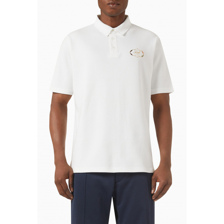 Kith - Dubai Logo Polo Shirt in Cotton Piqué