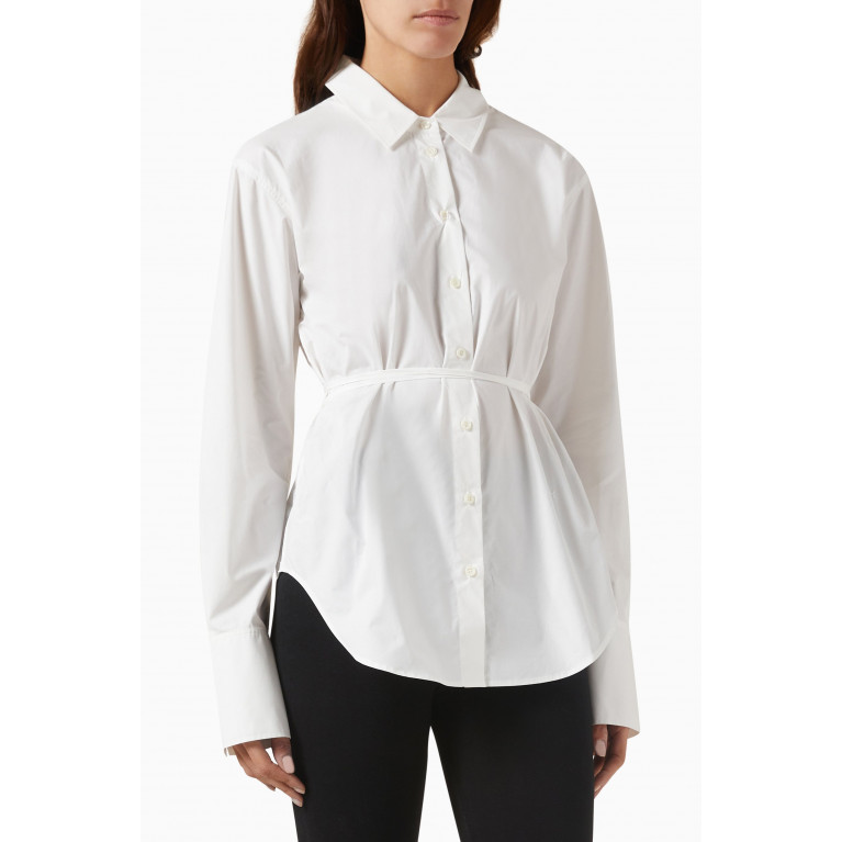 Frame - Slit Back Waist Tie Shirt in Organic Cotton
