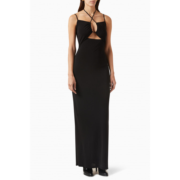 Frame - Strappy Maxi Dress in Knit