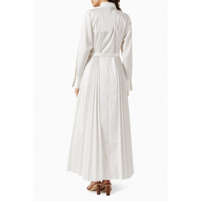 Frame - Pleated Insert Maxi Dress in Cotton