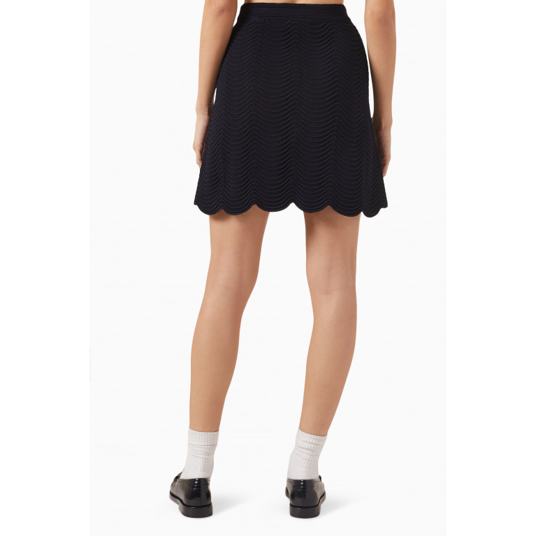Sandro - Bamba Mini Skirt in Viscose-blend Knit