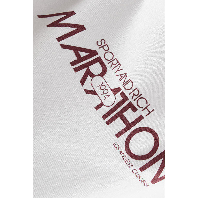 Sporty & Rich - Marathon T-shirt in Cotton