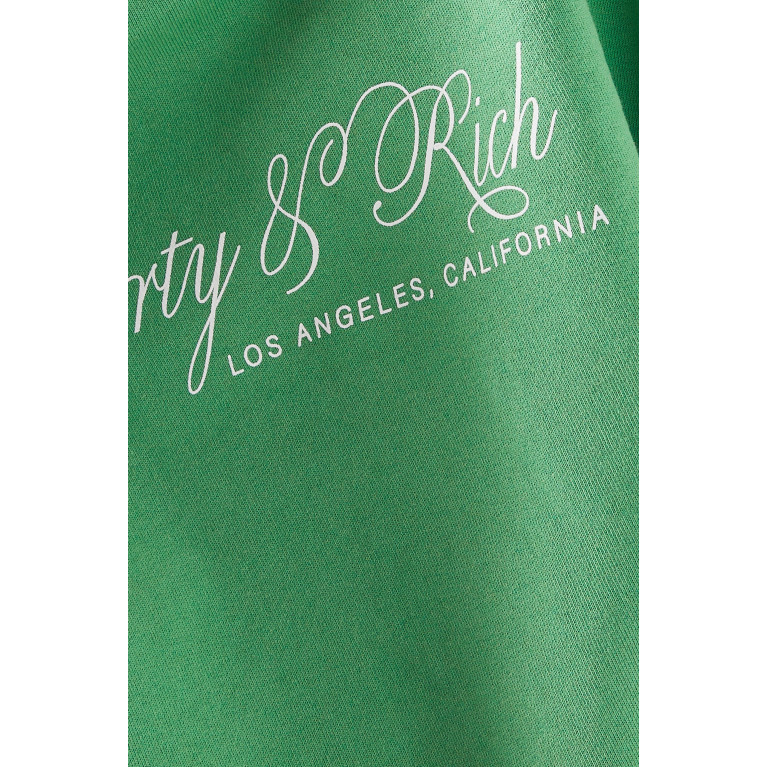 Sporty & Rich - Regal Cropped Sweatshirt in Cotton