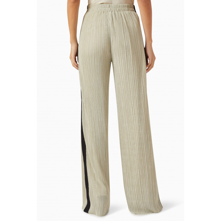 BAQA - Striped Pants in Pleated-fabric