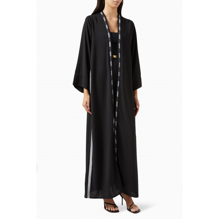Merras - Embroidered Abaya in Crepe