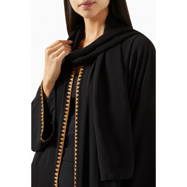 Merras - Embroidered Abaya in Linen