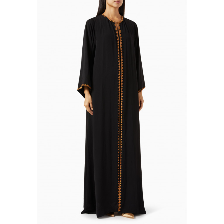 Merras - Embroidered Abaya in Linen
