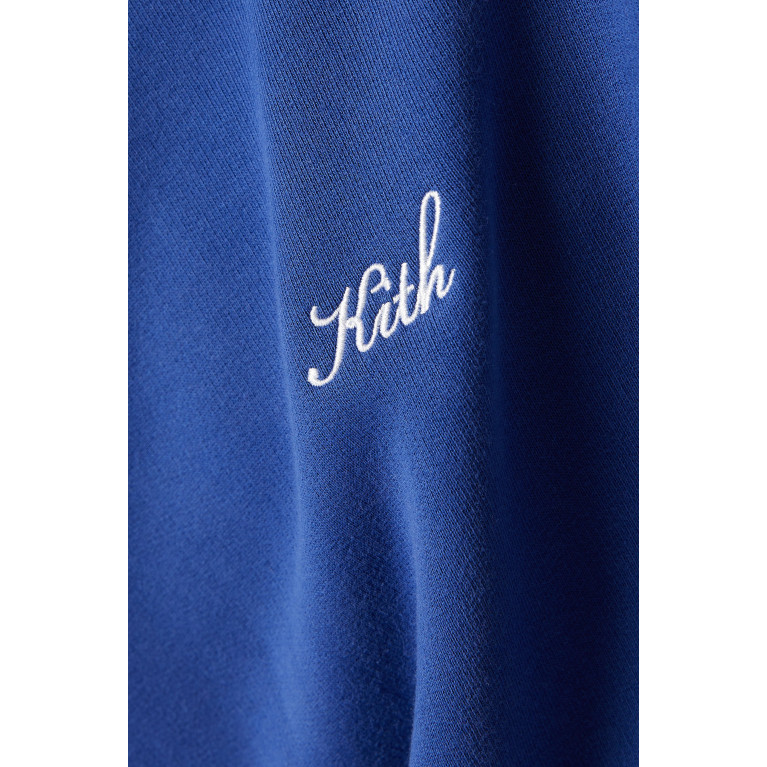 Kith - Williams III Hoodie in Cotton Fleece Blue