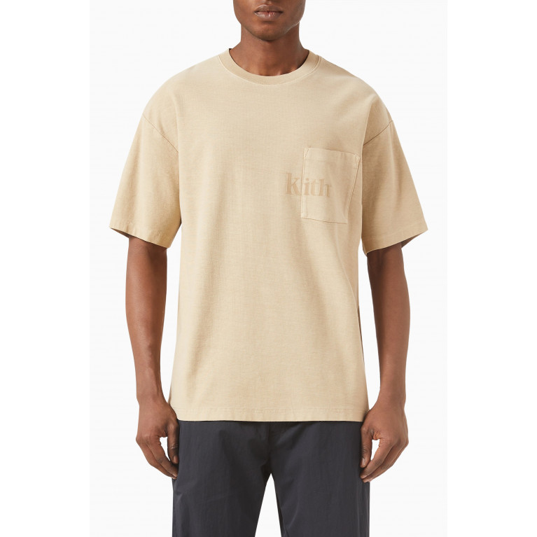 Kith - Quinn T-shirt in Cotton Jersey Neutral
