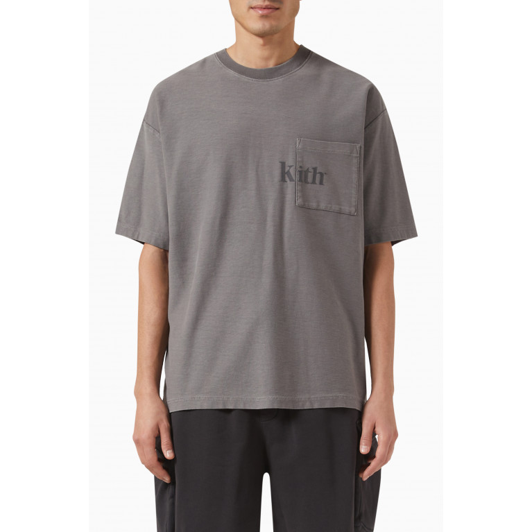Kith - Quinn T-shirt in Cotton Jersey Grey