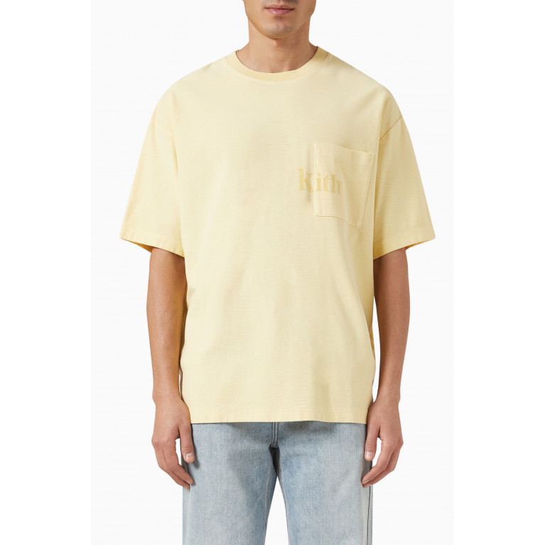 Kith - Quinn T-shirt in Cotton Jersey Yellow