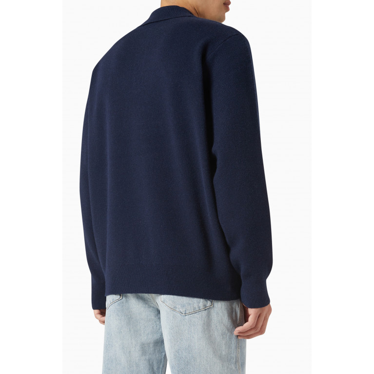 Kith - Harmon Rugby Pull-over in Cotton Blue