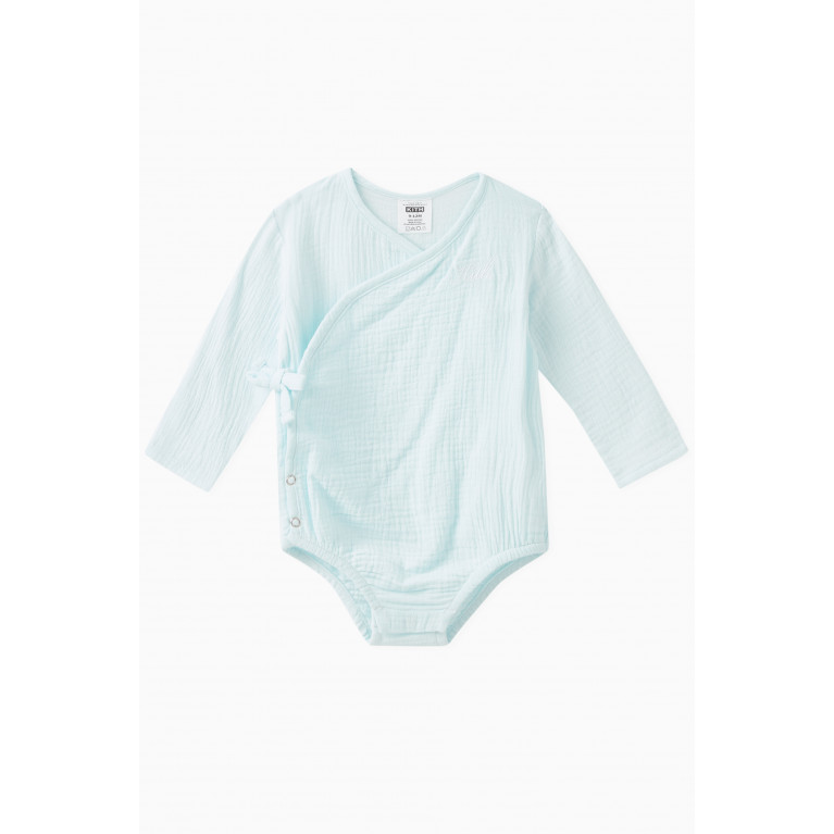 Kith - Logo-embroidered Wrap Bodysuit in Cotton-gauze