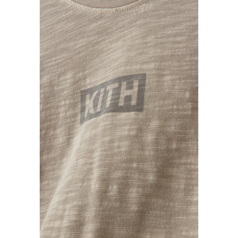 Kith - Box Logo T-shirt in Slub Jersey Grey