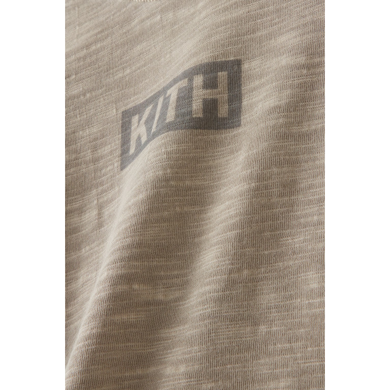Kith - Box Logo Onesie in Slub Jersey Grey
