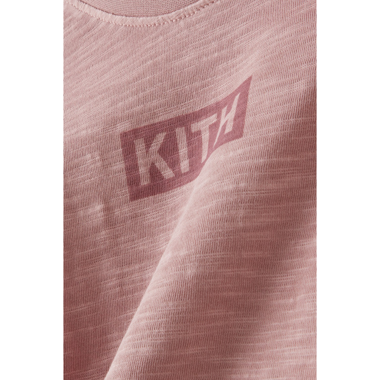 Kith - Box Logo Onesie in Slub Jersey Pink